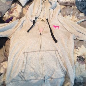 Pink zip up
